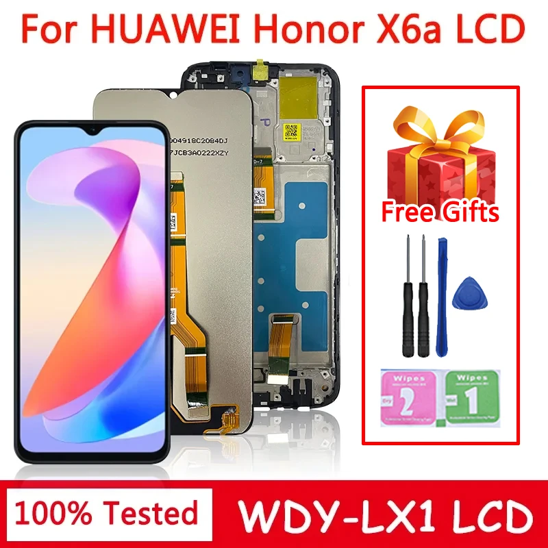 Pantalla LCD X6A de 6,75 "para Huawei Honor X6a, montaje de digitalizador con pantalla táctil, WDY-LX1 de repuesto