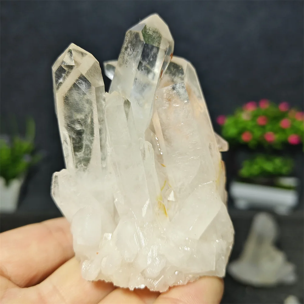 White Crystal Cluster Clear Quartz, Natural Raw Specimen, Healing Gem, Meditation Energy Stone, Home Decoration, High Quality