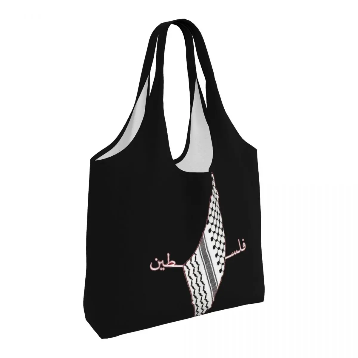 Keffiyeh Flag Of Palestine Shopper Bag Handbags Student Designer Tote Bag Aesthetic Cloth Office Shoulder Bag