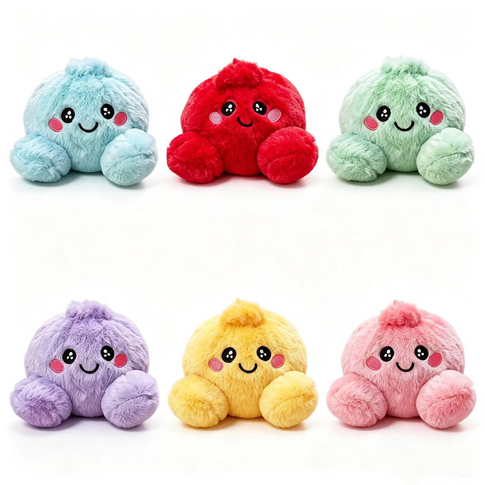 Stress-relieving Baozi Dumpling Series Cute Fluffy Dumpling Stuffed Toy, Decompression Baozi Fidget Toy Soft Plushie Gift