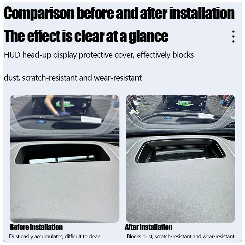 

Car Hud Display Protective Cover For Mercedes Benz E W214 2023~2025 Head Up Display Protector Frame Tempered Glass Accessories