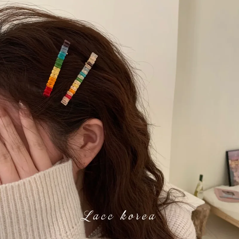 دبوس شعر فرنسي ريترو جديد للربيع والصيف رائع ولامع للغاية من حجر الراين لظهر الرأس والانفجارات الجانبية