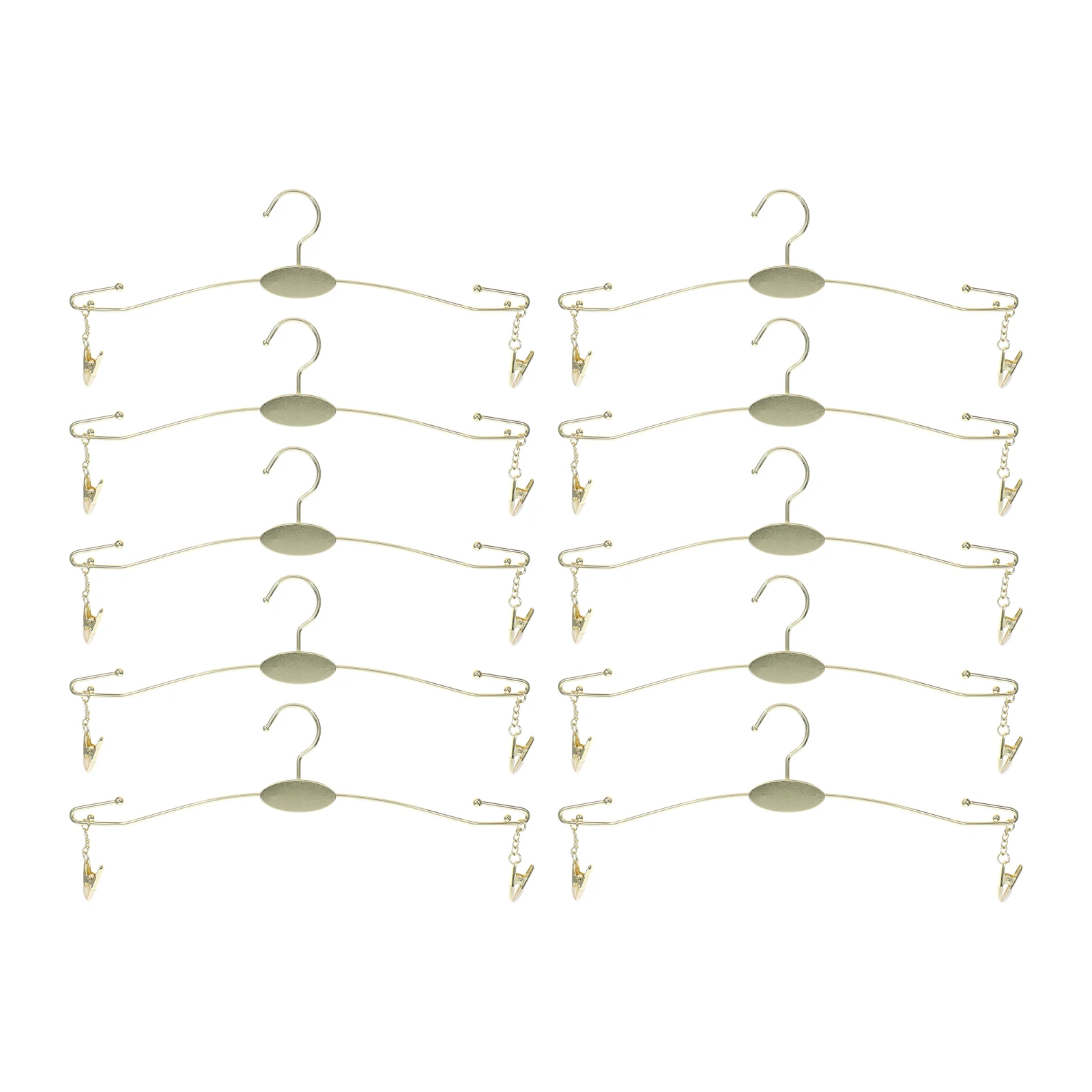 

10 Pcs Metal Underwear Hangers Bra Rack Lingerie Clothes Hanger Closet Organizer Space Saving Display With Clips