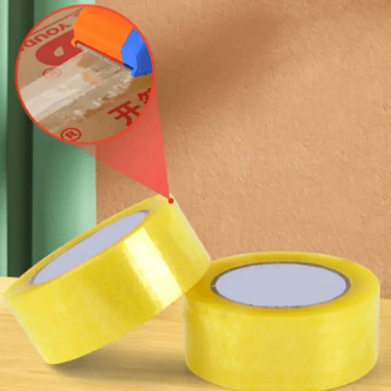 Fita De Vedação De Caixa Transparente, Forte E Alta Viscosidade, Embalagem Expressa, 4.8cm * 20m, 2Pcs