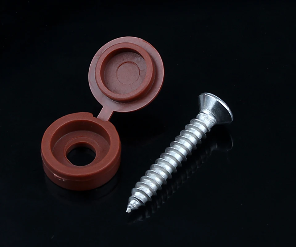 M4M5 Screw Cover Cap Plastic One-piece Screw Cap Cover Nail Nuts Bolts Decorative Cover Screw Folding Cap Screw Protective Cover