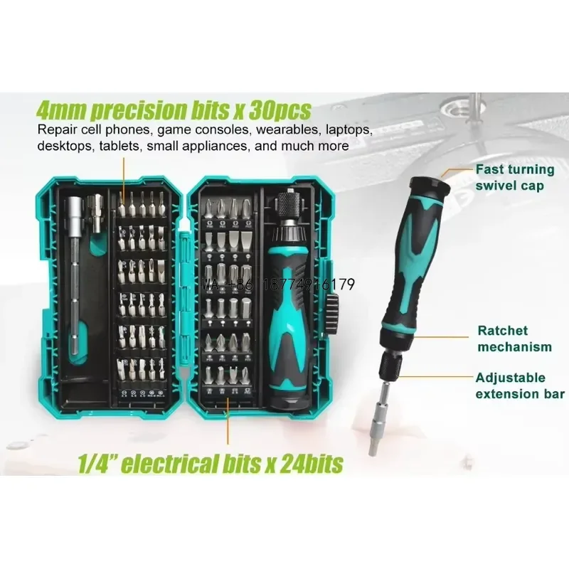 wmwmnu Pro'skit SD-9857M 57-in-1 Driver Kit for Repair Mobile Phones Game Consoles Wearables Laptops and Desktops in Africa