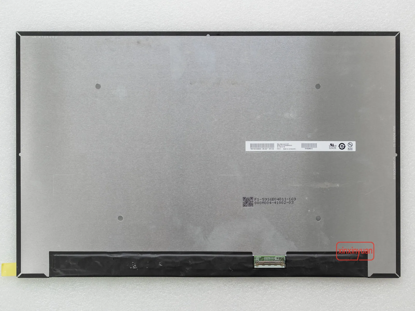 Imagem -02 - Tela Lcd de 16.0 Qhd 2k 165hz B160qan02.q Ne160qdm-ny3 para Asus Rog Zephyrus M16 Gu603 Gu603h Gu603z Wqxga 2560x1600 40 Pinos Edp
