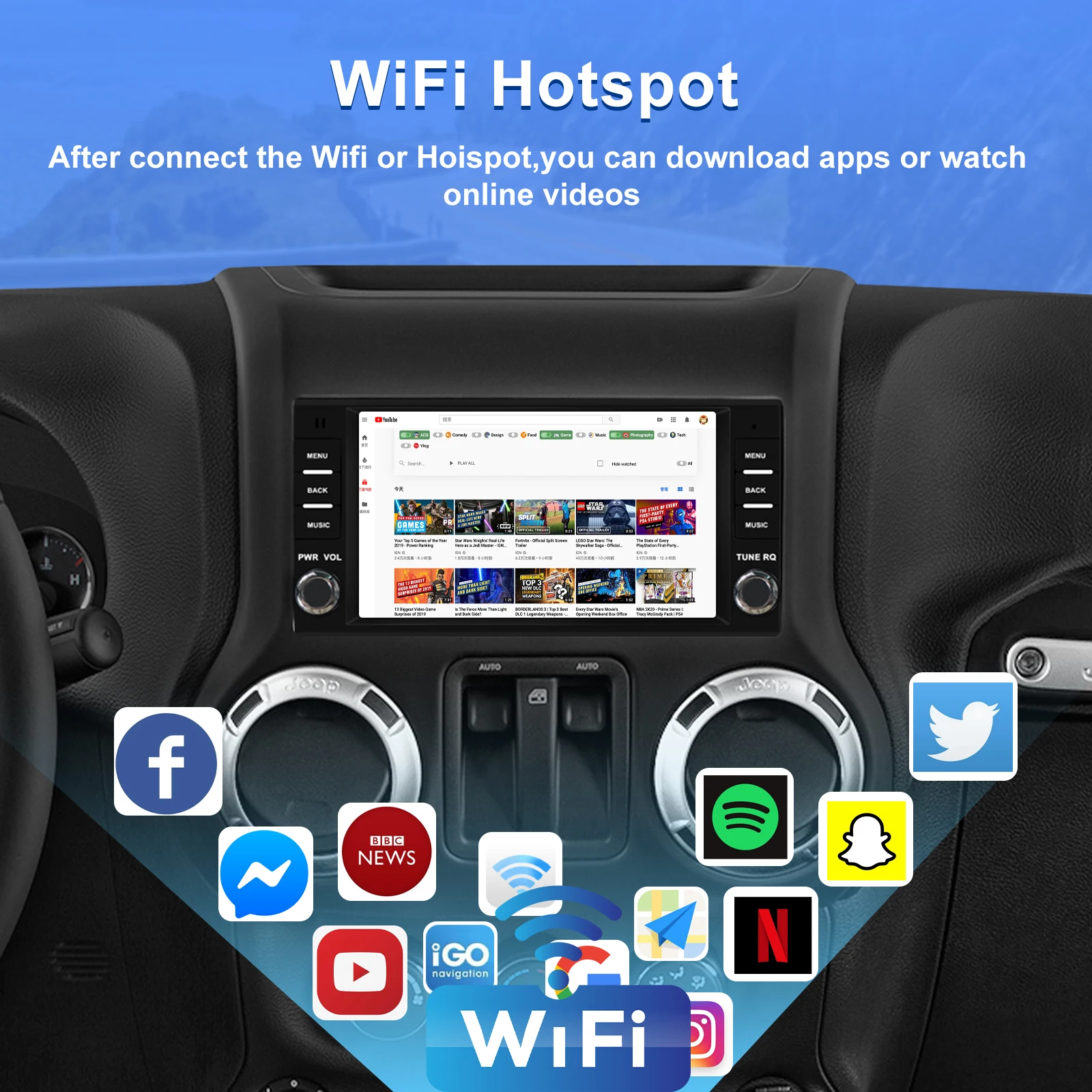 7 "Apple CarPlay Android auto 6-128GB (8CORE) لكرايسلر أسبن 2008-2009 شاشة Android15 رئيس وحدة راديو الملاحة GPS #5