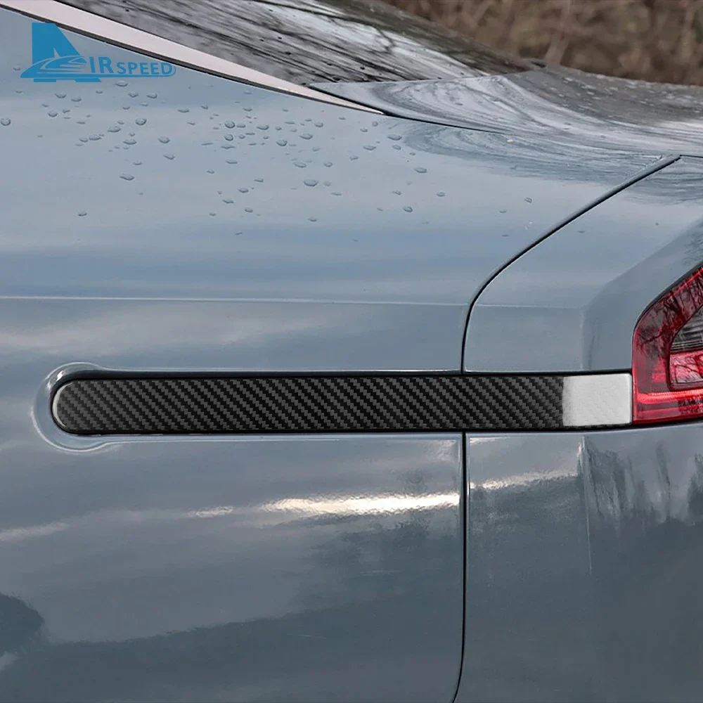 

Real Hard Carbon Fiber Sticker For Kia Stinger 2019 2020 2021 2022 2023 LHD RHD Car Rear Brake Light Strip Trim Accessories