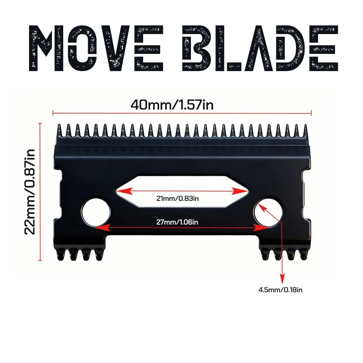 BRDCLIP 818X Professionelle Ersatzklinge für Elektrische Haarschneidemaschine DLC-Klinge für BRD-106 M10 M5 Kulilang R77F VGR V003 WMARK X1 – Detail 5