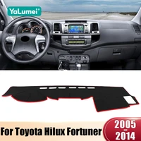 Cubierta para salpicadero de coche, accesorios para parasol para Toyota Hilux SW4 Fortuner AN50 2005 2006 2007 2008 2009 2010 2011 2012 2013 2014