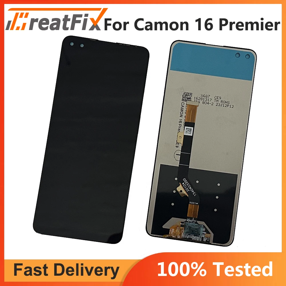 

6.85 inch For Tecno Camon 16 Premier Global CE9 LCD Display Touch Screen Digitizer Assembly Camon 16 Premier LCD CE9 lcd parts