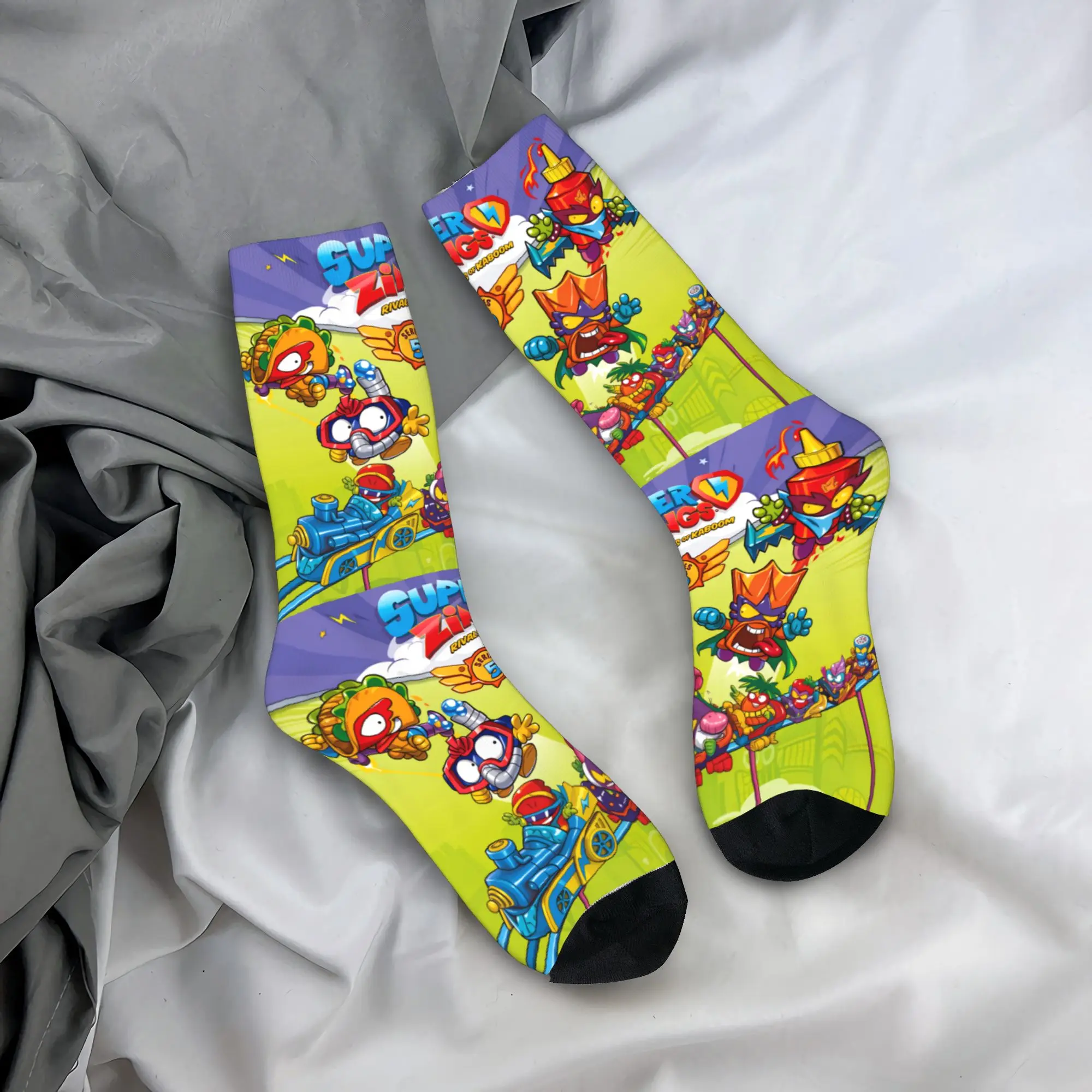 

Взрослые мужские носки Super Zings Game, чулки с героями мультфильмов, противоскользящие мягкие носки, осенние спортивные носки для отдыха на открытом воздухе