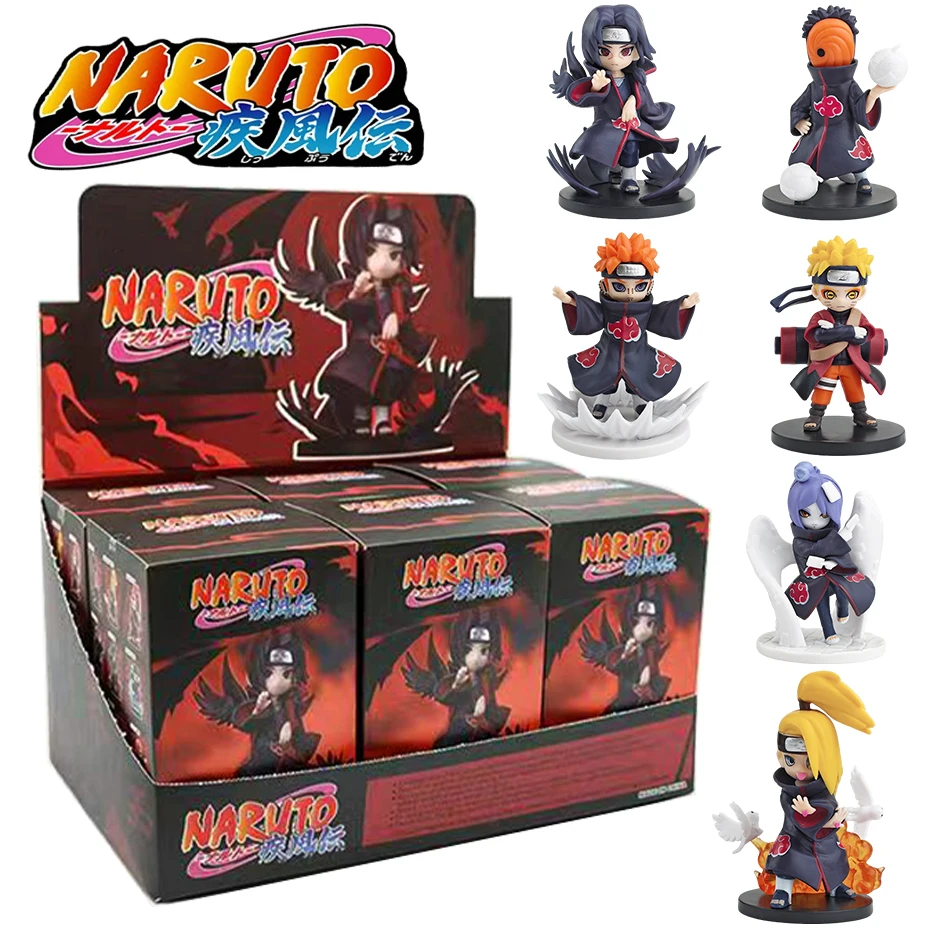 

Random Naruto Shippuden Akatsuki Arc Series Trendy Random Blind Box Toys, Mystery Box Collectible Action Figure Surprise Gift