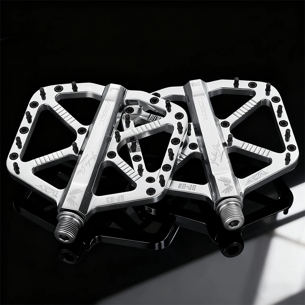 KRSEC CNC 3-Lager Fahrradpedale Ultraleichte BMX MTB Rennradpedale Rutschfeste Aluminiumlegierung Mountainbike-Teile – Detail 12