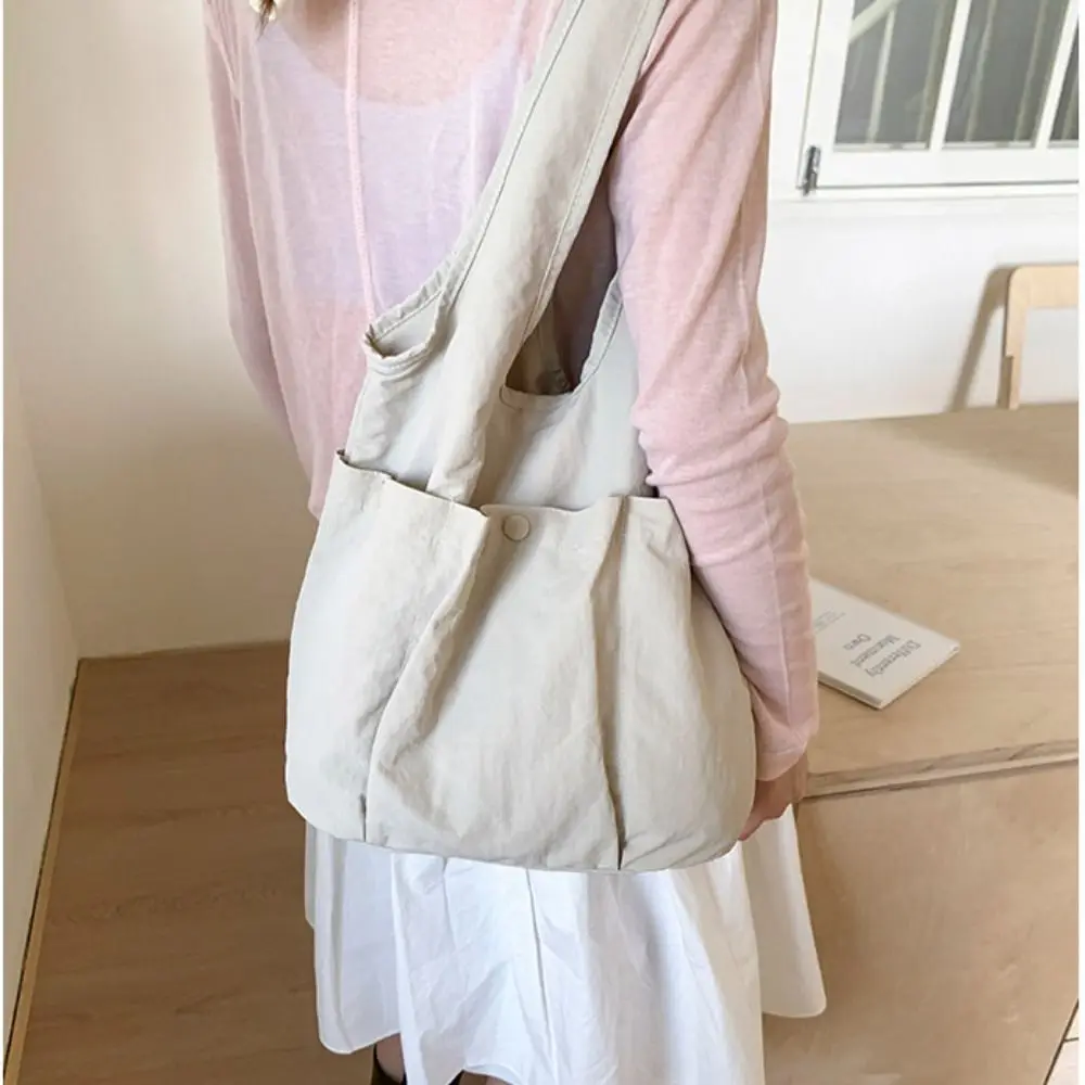 

Underarm Bag Nylon Shoulder Bag Quick-dry Solid Color Sport Tote Bag Large Capacity Korean Style Multi-pouch Tote Bag Unisex