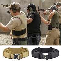 Upgraded Tactical Outdoor Belt with Cobra Buckle and Nylon Material in Camouflage for Multi-functional Training