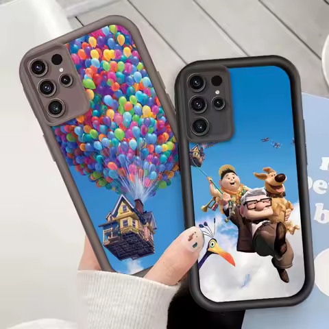 UP Disney Cartoon Fashion For Samsung Note 20 S24 S23 S22 S21 S20 Ultra Plus FE A25 A23 A22 A15 A31 5G Eye Ladder Soft