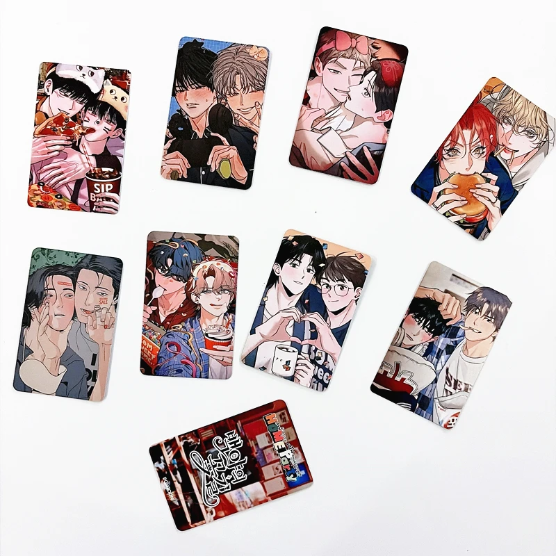 9Pcs/Set HOME Party Laser Lomo Cards - Popular Korean Manhwa Characters Holographic Photocards Perfect Gift for Fans image 4