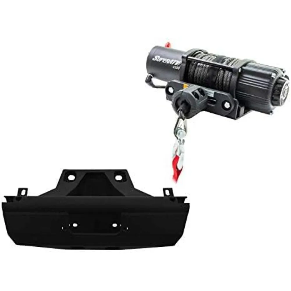

Can Am Maverick X3 Winch Kit 4500 LB Winch with Mounting Plate Powder Coated Ready to Install