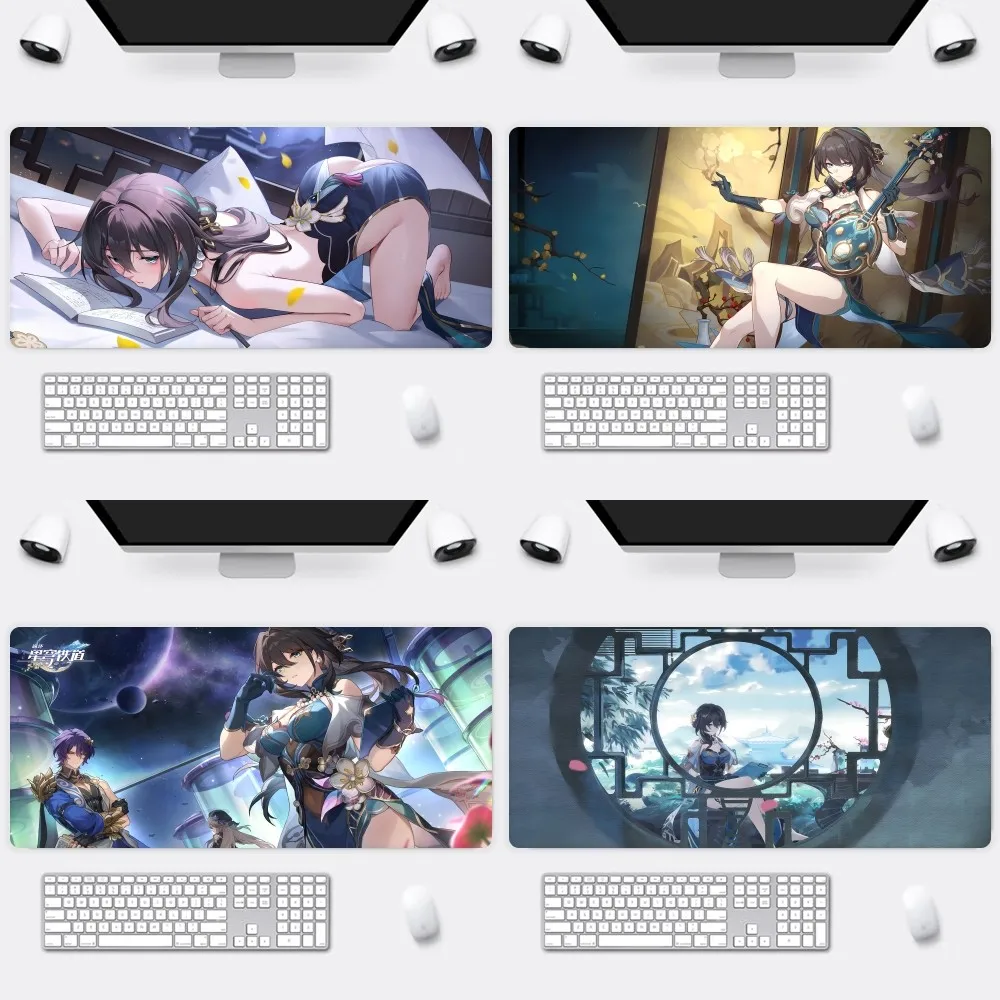 

Game Honkai Star Rail Ruan Mei S Mousepad Office Large Small Mouse PC Computer Game Keyboard Rubber Anti-Slip Mice Mat Big