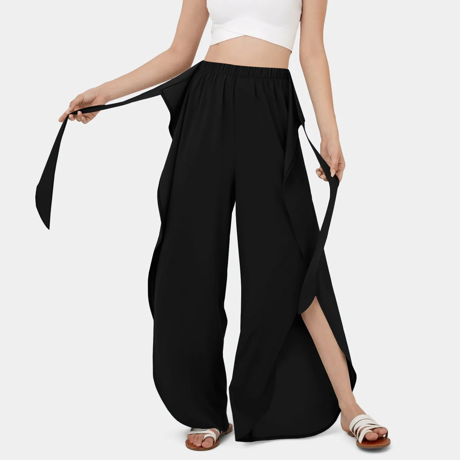 

Women Sexy Hot Pants Summer Casual High Waist Beach Shorts Women Wide Leg Pants For Women High Waist Women Pants Casual Straight