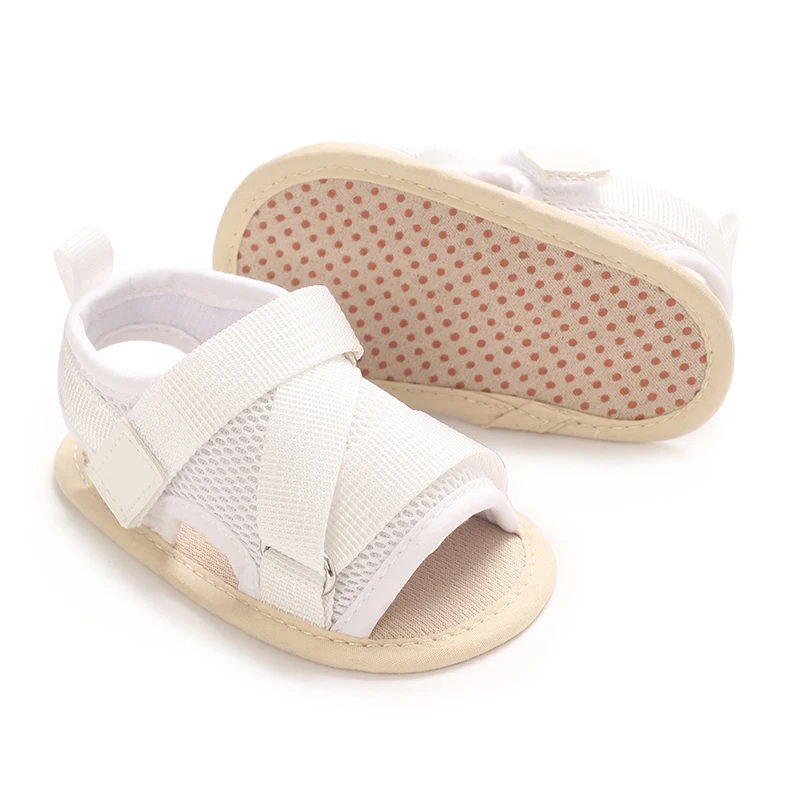 المألوف 0-18 متر طفل لطيف مفتوح الأصابع ما قبل المدرسة الصيف الصنادل عارضة القماش الناعم أسفل عدم الانزلاق حذا فردي للسيدات للنساء