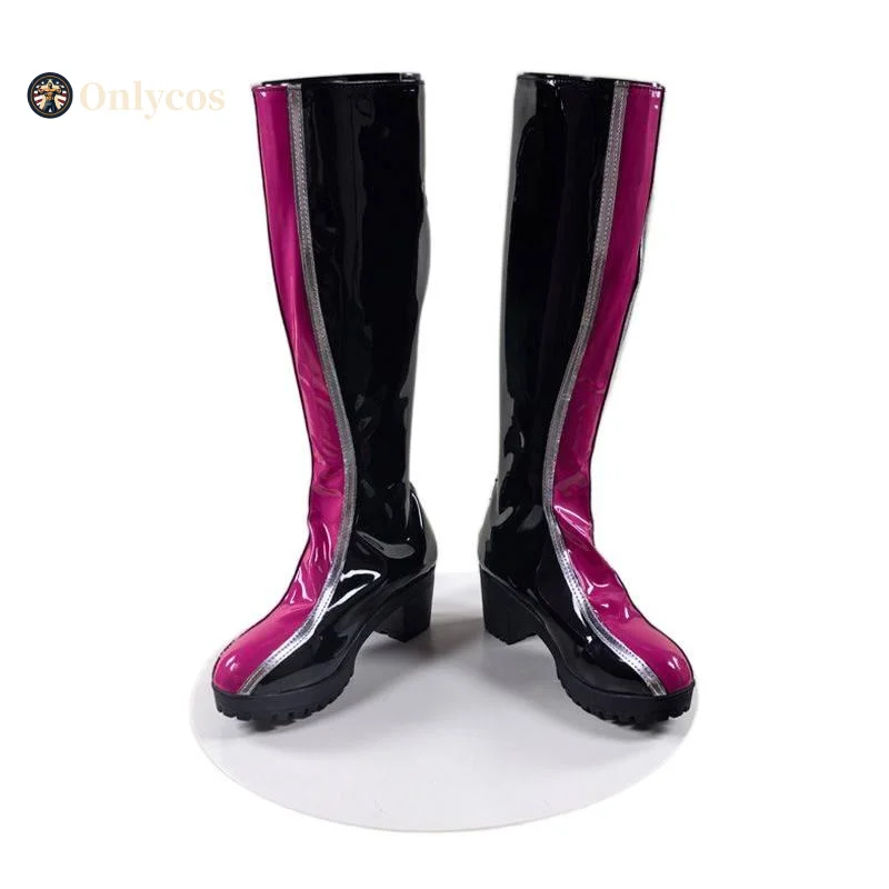 KPop デーモンハンター ルミ コスプレ靴 ファンタジー ブーツ 靴 ハロウィン パーティー コスチューム アクセサリー Onlycos