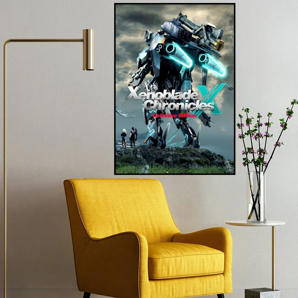 Game X-Xenoblade X Definitive Edition P Poster Small Living Room Bar Decorate Stickers Wall Office Study Fashion