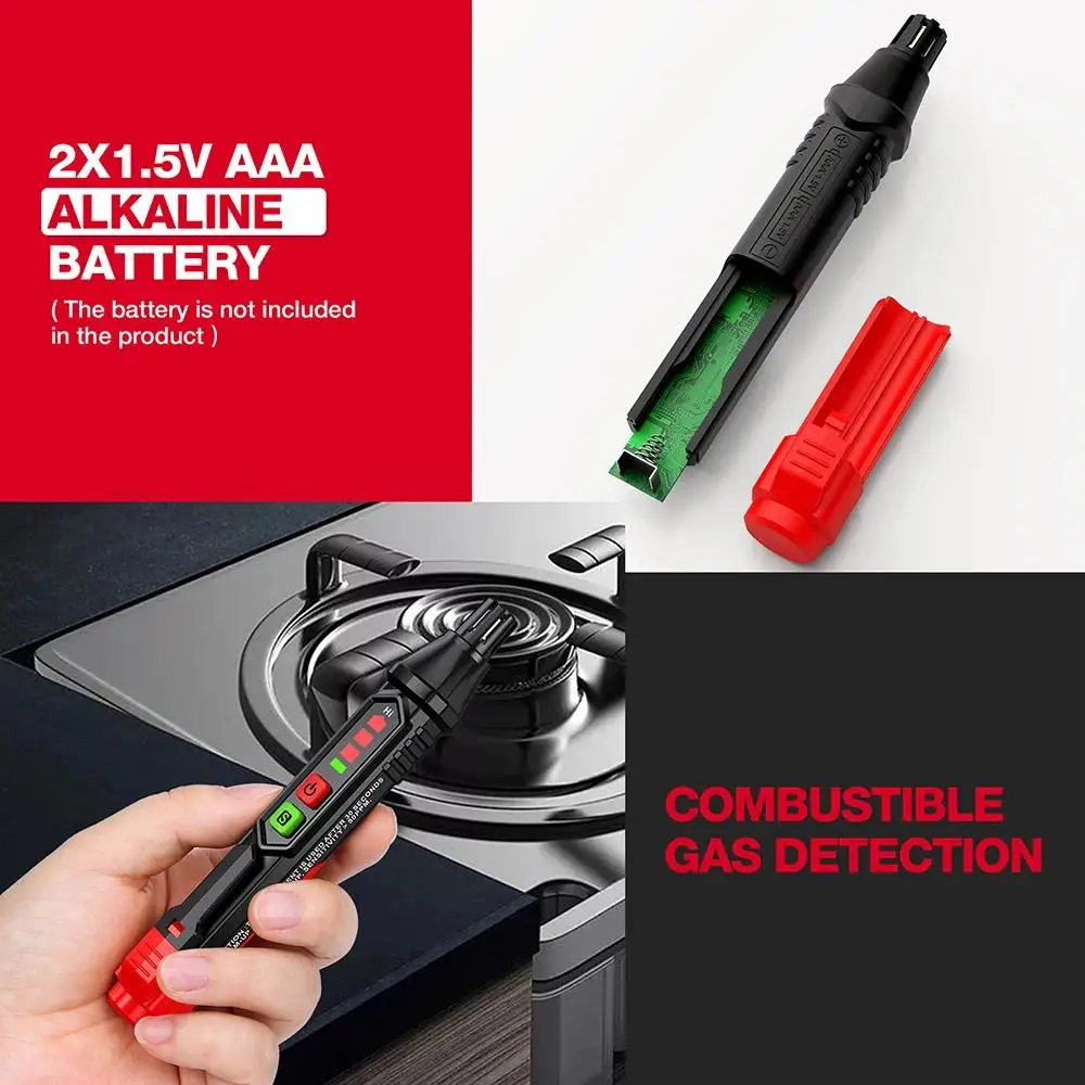 HABOTEST HT59 HT60 HT61 Gasleckdetektor, Detektor für brennbare Gase, Ton- und Bildschirmalarm, Mini-Gasdetektor für natürliches Methan – Detail 7