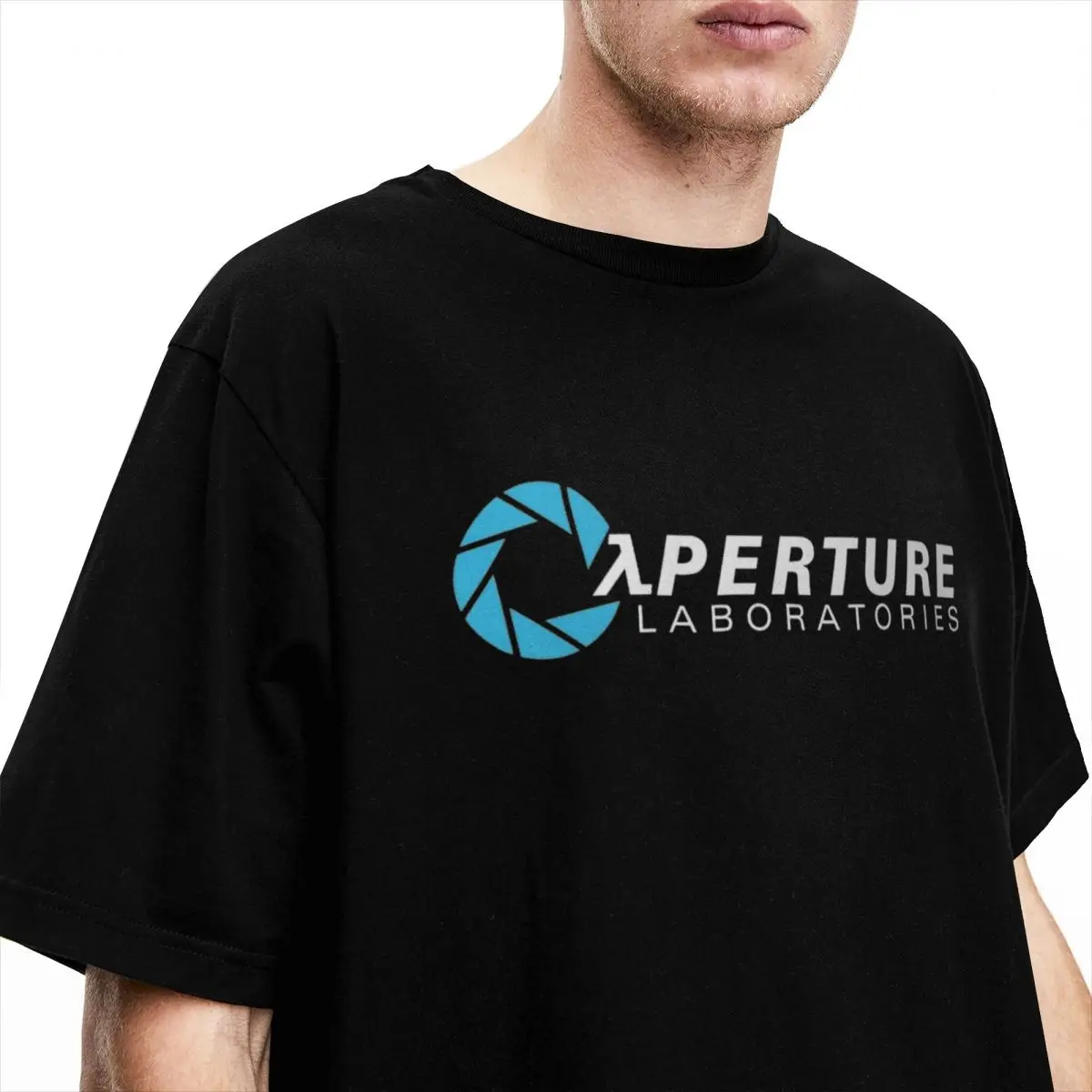 Half Life T-Shirt Men\'s Portal Aperture Science Laboratories Streetwear Cotton T Shirts Summer Harajuku Tee Shirt Oversize Tops