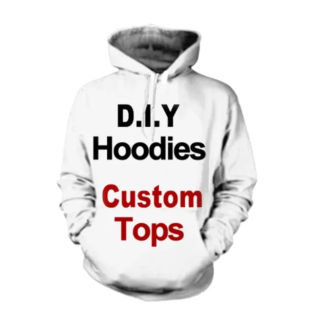 

3d Printed Hoodie Men Women Kids Fashion Casual Tops Diy Streetwear Personalized Products Pullovers Fits Any Color