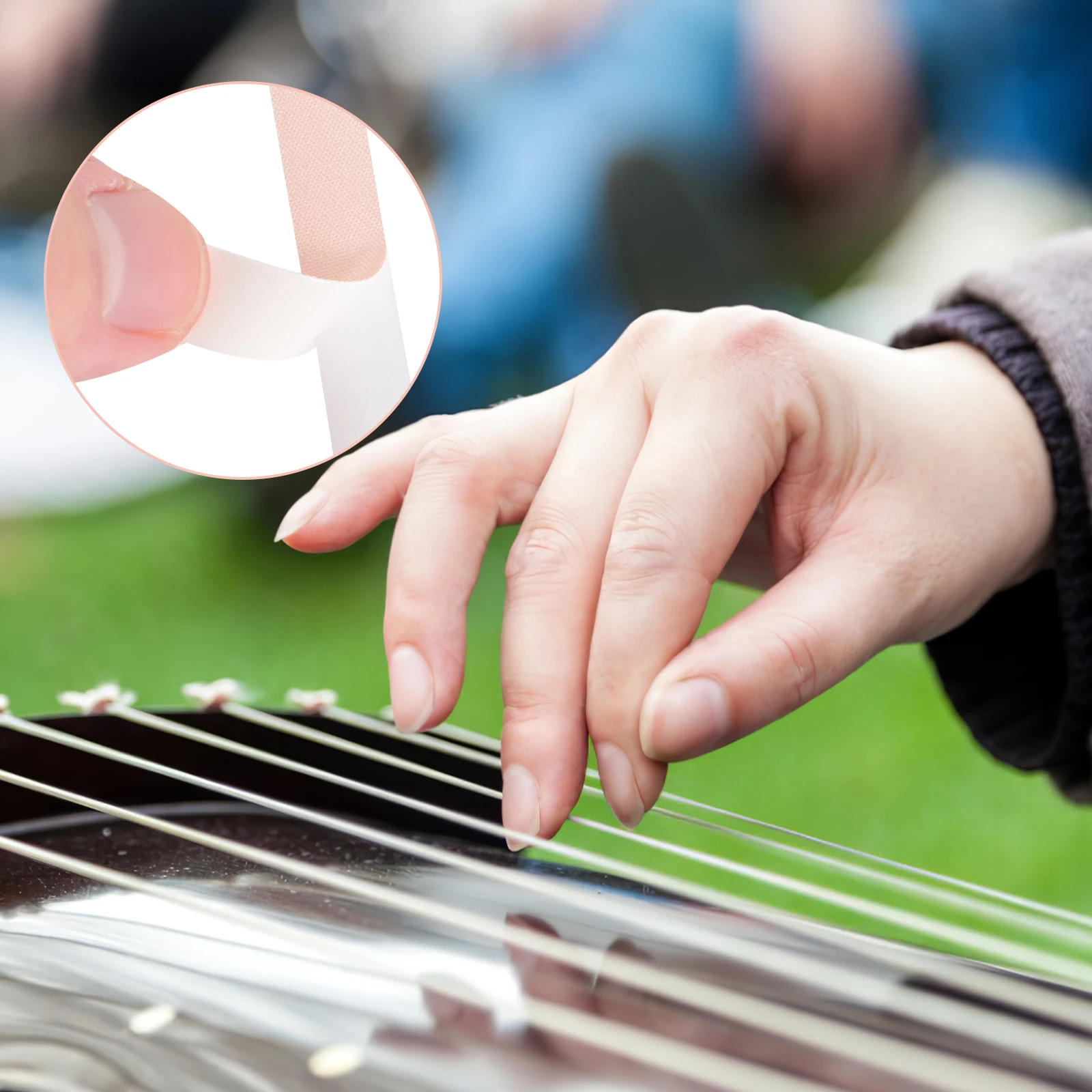 

Guzheng Pipa Breathable Adhesive Finger Tapes Protective Instrument Nail Covers Self Design Easy Use Comfort Playing Stringed