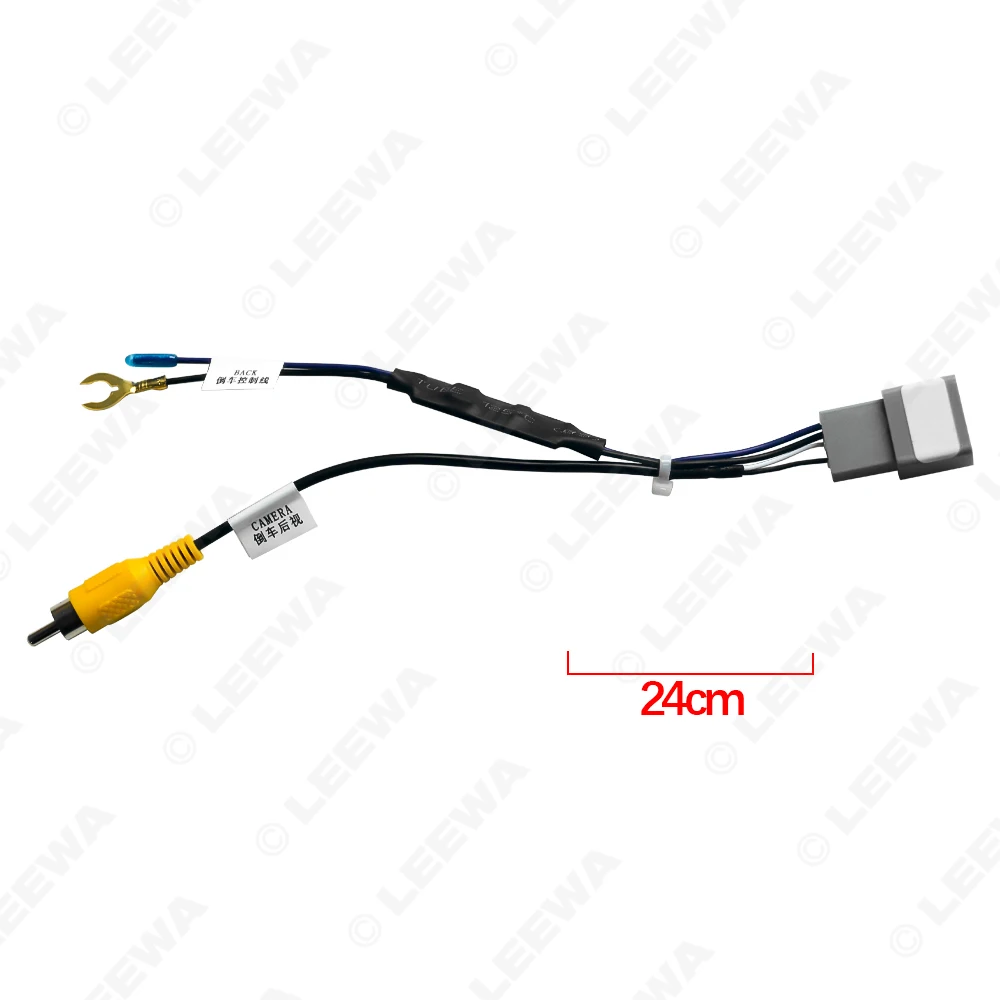 LEEWA Auto 12-pin Reverse Camera Output Video Adapter Wiring Cable For Honda Original Factory Car Camera Video Output