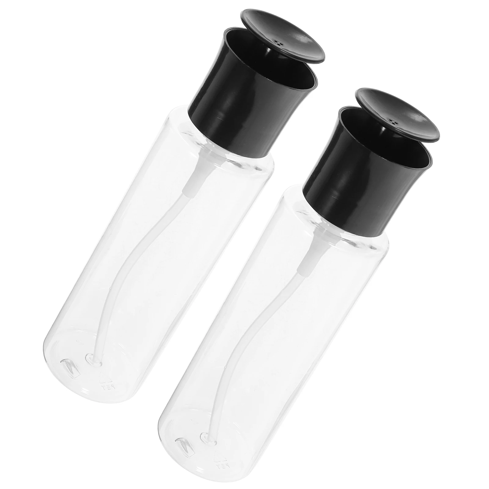 

2pcs 500ML Black Airless Pump Bottle Portable Lotion Container Travel Cosmetics Refillable Cream Sub Bottles Squeeze Dispenser