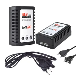 HotRc B3 10W Battery Charger 7.4v 11.1v Li-polymer Lipo Battery Balanced Charger 2s 3s Cells for RC LiPo Battery