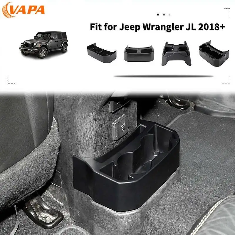Auto-Getränkehalter, Rücksitz, Wasserbecherhalter, Organizer, Aufbewahrungsbox für Jeep Wrangler JL/Gladiator JT ab 2018, Innenzubehör