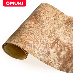 OMUKI Natural Pattern Wood Veneer Handbag Gift Box Furniture Speaker Car Interior Handmade DIY Wooden Crafts
