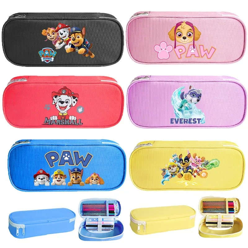 Paw Patrol Pencil Case Student Skye Chase Girl Boy Pen Case Bag Large Capacity Box Pouch Stationery School Supplie Anime Gift