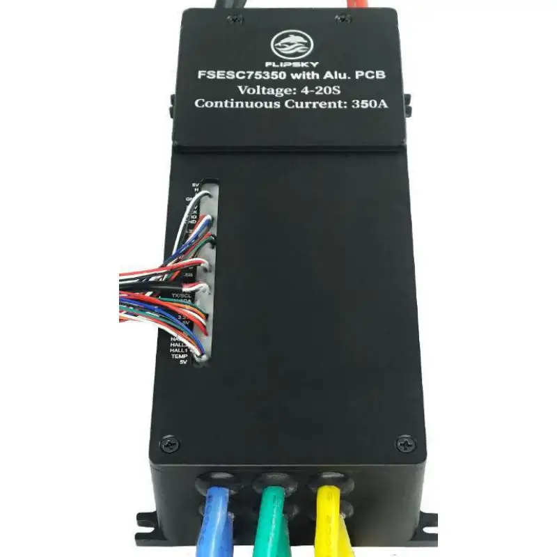 Flipsky Fsesc 75350 84v Base Esc 350a à courant élevé sur Vesc avec boîtier en aluminium boîtier de refroidissement par eau pour Robot de combat E-foil