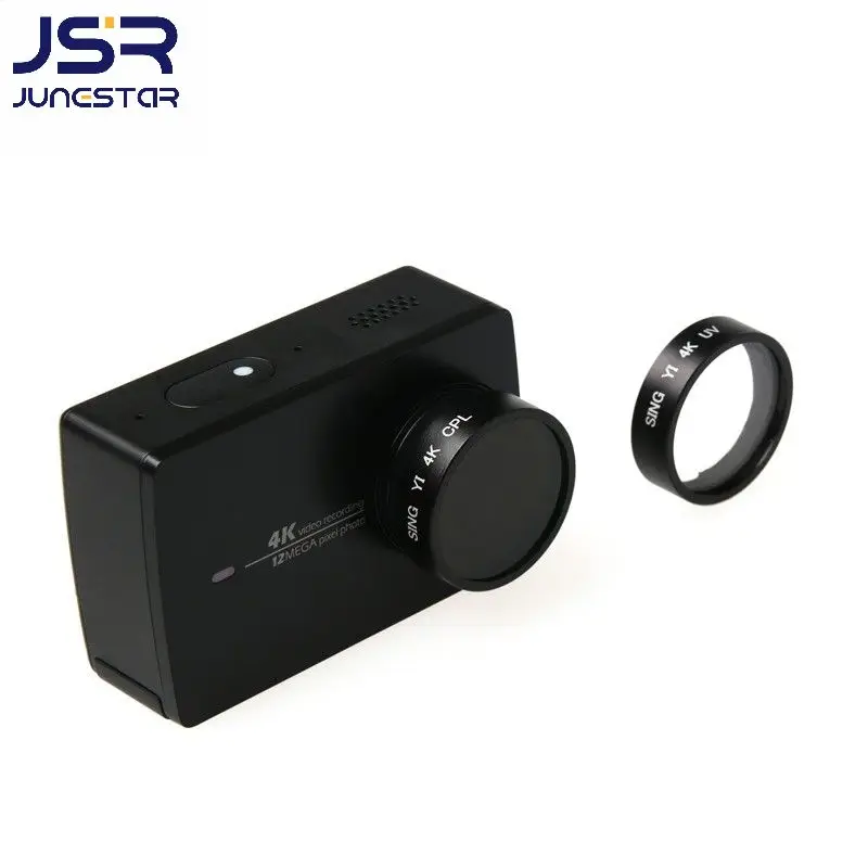 Cubierta de filtro Polarizador Circular para cámara deportiva de acción Yi, accesorios para Xiaomi 4K, UV, CPL, Yi, Xiaomi II 4K, Xiaoyi