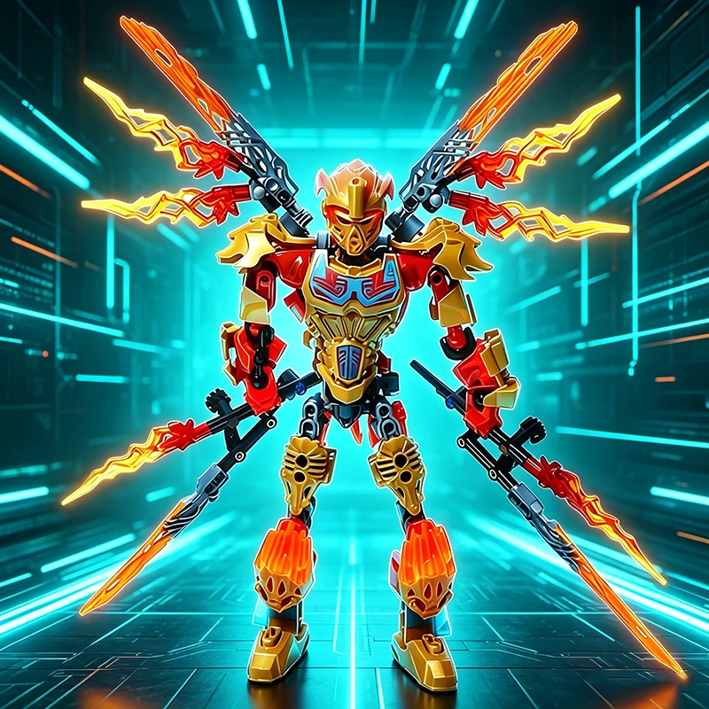 

2026 Bionicle Building Block Anime Action Figures Warriors Collection Robot Mech Bricks Set Tahu Gali Onua Toys For Boy Gifts
