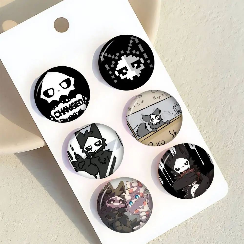 LOGO Changed Puro Game Neue Broschen Weiche Anstecknadel Lustiger, schrulliger Gnarpy auf einem Skateboard Meme-Abzeichen Gamer-Sammlung Geschenke