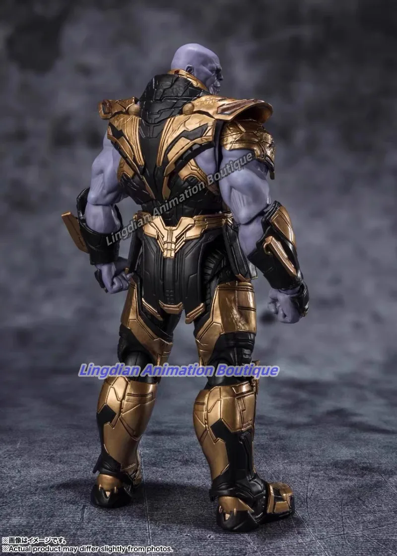 In Stock Original BANDAI SHF Thanos Avengers 4 Endgame  Movie Articulated Action Figures in Stock Toy Collection Gift