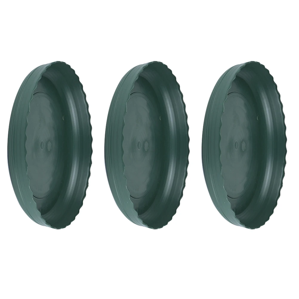 

3Pcs Plastic Pot Tray Round Flowerpot Base Drip Tray Non-Slip for Small Succulent Plants Garden Succulent Plants Pots Base