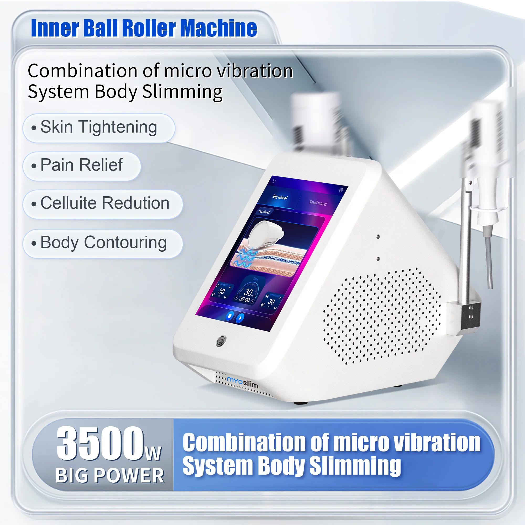 360 Degree Rolling Cellulite Inner Ball Roller Machine Neo RF Body Sculpt Machine Vacuum Inner Ball Roller