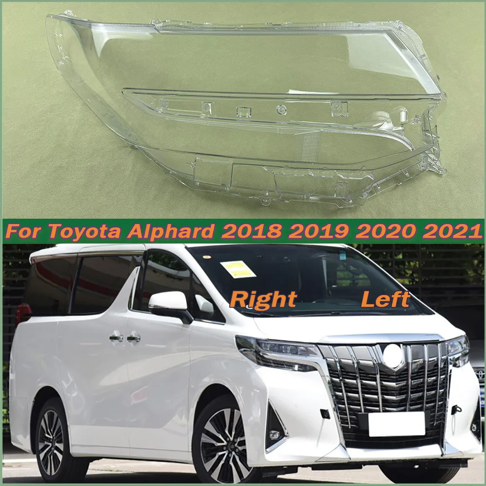 

For Toyota Alphard 2018 2019 2020 2021 Car Front Headlight Lens Cover Auto Headlamps Lampcover Transparent Lampshades Lamp Shell