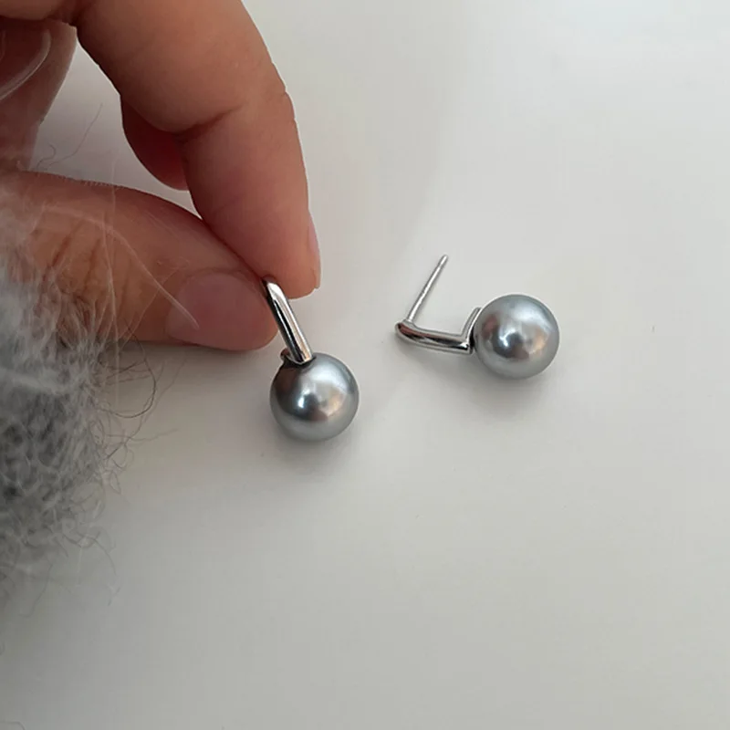 New French Exquisite Imitation Pearl Earrings for Women Fashion Temperament Dangle Earring Wedding Party Jewelry Accessories