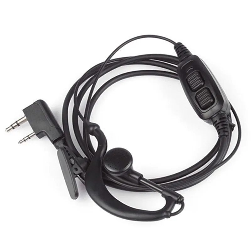 BAOFENG-Auriculares Duales PTT 파라 uv-82, 오리지널 콘 마이크로포노, 라디오 액세서리, UV 82, UV82L, UV-89, 2023