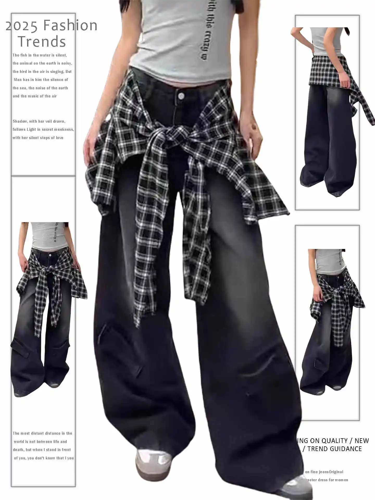 

Winter Women's Flared Pants High Quality Low Rise Bell Bottom Y2k Cowboy Wide Fit Baggy Denim Designer Goblin Core Dark Academia